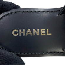 Load image into Gallery viewer, CHANEL CHANEL Sandals Black/MulticolorG37235 Leather Size 37C
