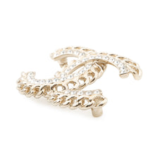 Load image into Gallery viewer, CHANEL CC Logo Rhinestone BroochAB5612 Metal Rhinestone
