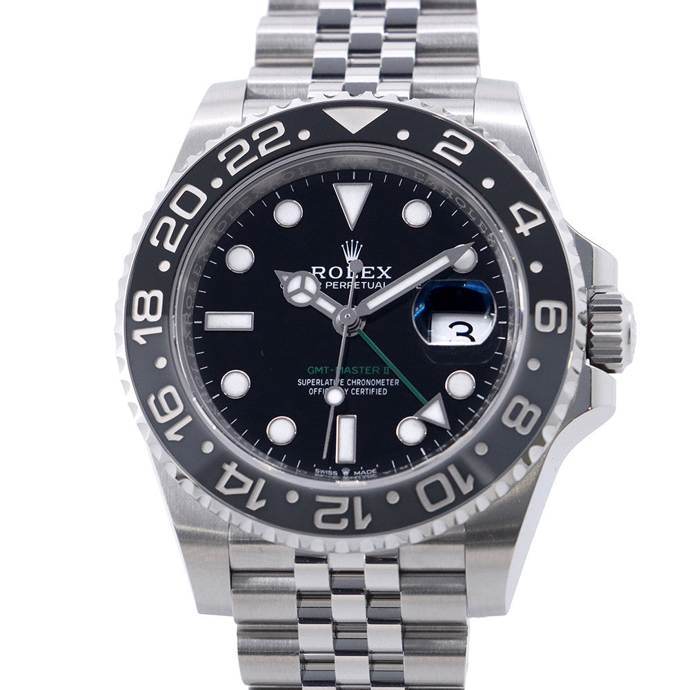 ROLEX GMT MasterII W40mm Stainless Steel Black Dial126710GRNR