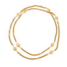 Load image into Gallery viewer, CHANEL Coin motif long necklace Gold Metal
