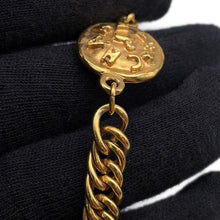Load image into Gallery viewer, CHANEL Coin motif long necklace Gold Metal
