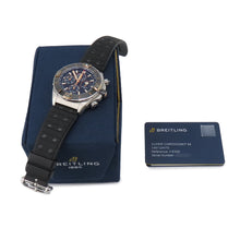 将图像加载到图库查看器中，BREITLING Super Chronomat 44 Four-Year Calendar W44mm Stainless Steel Rubber Black DialI19320251B1S1
