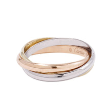 将图像加载到图库查看器中，CARTIER TrinityRing Size SM/62/#19B4086100 K18YG K18WG K18PG
