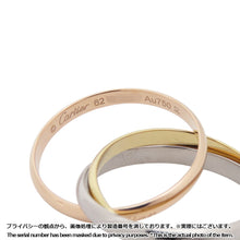 将图像加载到图库查看器中，CARTIER TrinityRing Size SM/62/#19B4086100 K18YG K18WG K18PG
