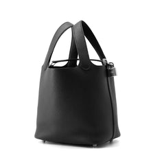 将图像加载到图库查看器中，HERMES Picotin Lock Black Taurillon Clemence Size PM

