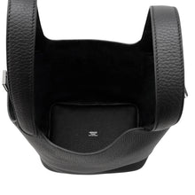将图像加载到图库查看器中，HERMES Picotin Lock Black Taurillon Clemence Size PM
