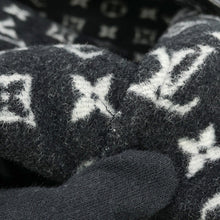Load image into Gallery viewer, LOUIS VUITTON hooded wrap coat Size 34 Black1A4PE5 Wool 99% Silk1%
