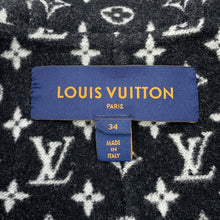 Load image into Gallery viewer, LOUIS VUITTON hooded wrap coat Size 34 Black1A4PE5 Wool 99% Silk1%
