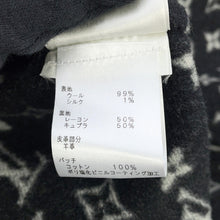 Load image into Gallery viewer, LOUIS VUITTON hooded wrap coat Size 34 Black1A4PE5 Wool 99% Silk1%
