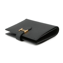 将图像加载到图库查看器中，HERMES BEAN Compact Black Epsom
