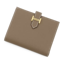 将图像加载到图库查看器中，HERMES Bean compact Etoupe Epsom
