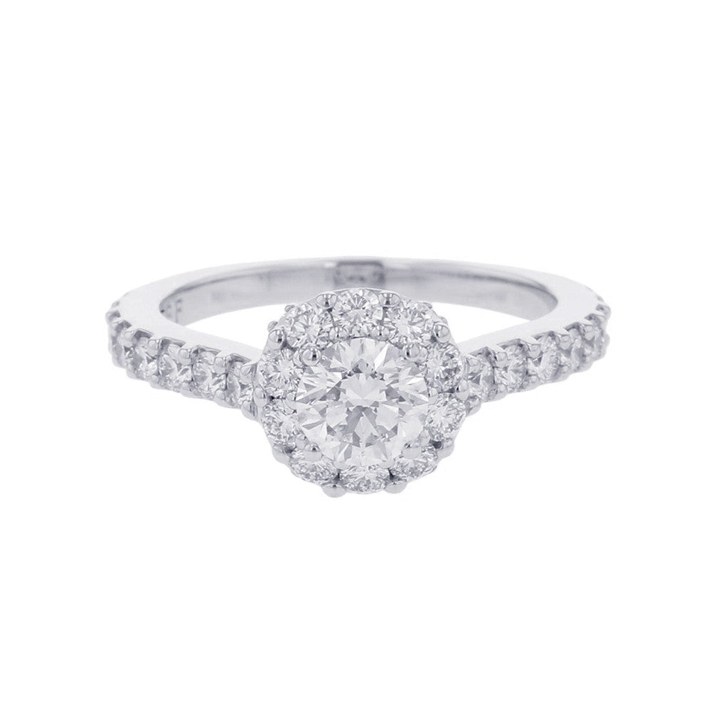 GRAFF Icon Round Diamond Engagement Ring Size Approximately No. 9RGR618 18K White Gold