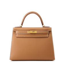 将图像加载到图库查看器中，HERMES Kelly Sellier Gold Epsom Size 28
