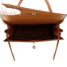 将图像加载到图库查看器中，HERMES Kelly Sellier Gold Epsom Size 28
