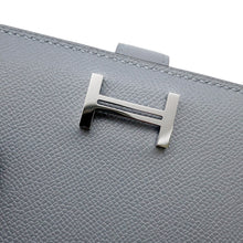 将图像加载到图库查看器中，HERMES Bean compact Green Pantan Veau Madame
