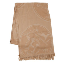 Load image into Gallery viewer, HERMES New Libris Large Stole Vert Army Cashmere85% Silk15%
