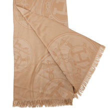 Load image into Gallery viewer, HERMES New Libris Large Stole Vert Army Cashmere85% Silk15%
