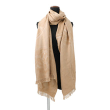 Load image into Gallery viewer, HERMES New Libris Large Stole Vert Army Cashmere85% Silk15%
