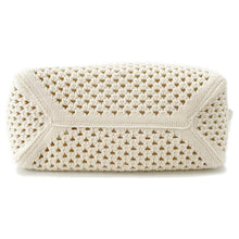 Load image into Gallery viewer, MIUMIU IVY logo tote White/Black5BG281 Cotton100%
