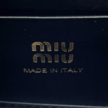 将图像加载到图库查看器中，MIUMIU Shoulder wallet Black5MT024 Leather
