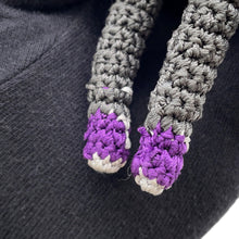 将图像加载到图库查看器中，MIUMIU Technical Yarn Trick Bag Charm Gray/Brown/Red5TT260 Recycled Polyester
