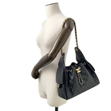 将图像加载到图库查看器中，CHANEL CHANEL25 ChainShoulder Bag BlackAS5293 Caviar Leather Size Small
