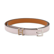 Load image into Gallery viewer, HERMES Pop Ash Belt Size 80 mauve pail Epsom
