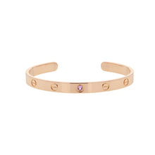 将图像加载到图库查看器中，CARTIER Love Bracelet Open Bangle Size 18 ClassicB6030018 18K Pink Gold
