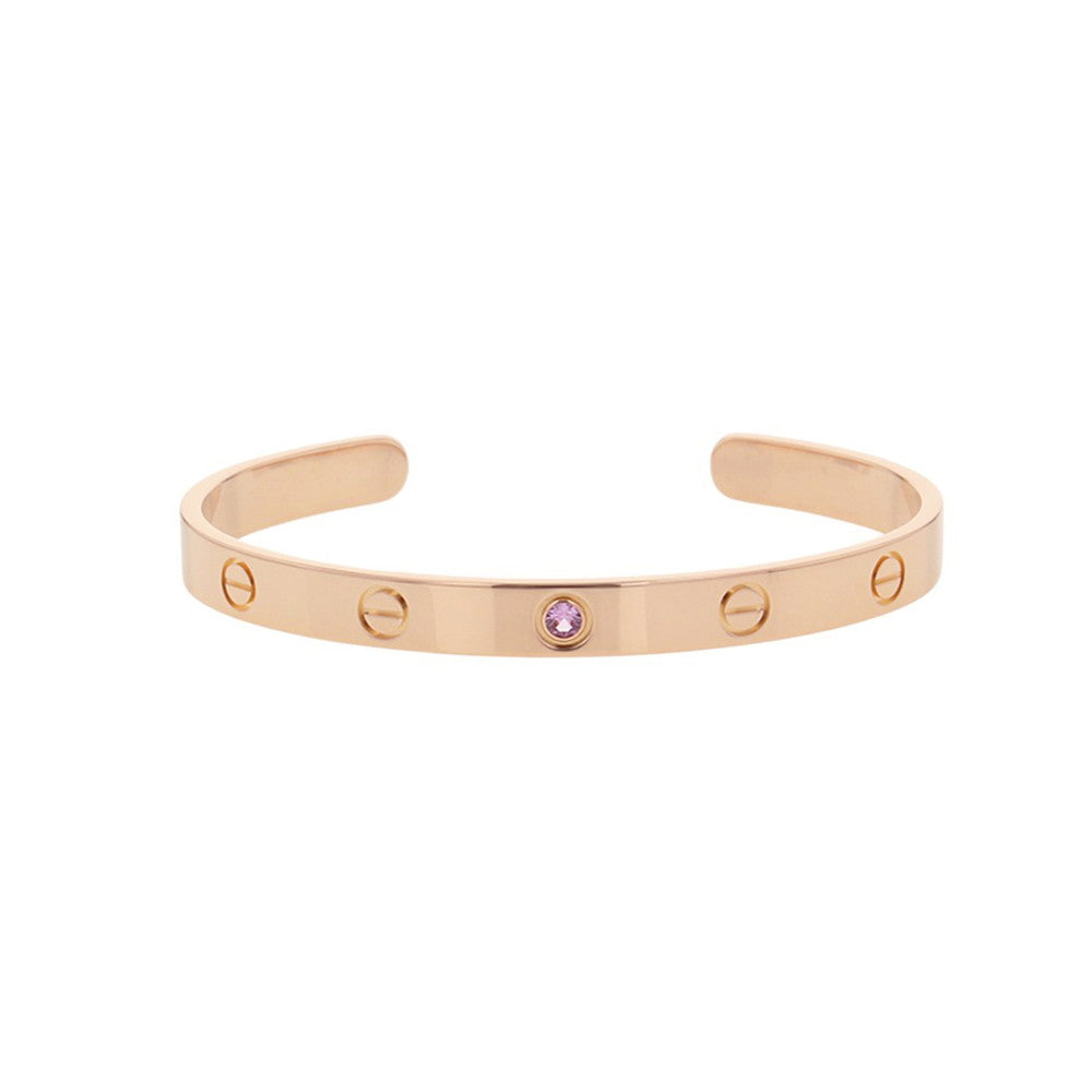 CARTIER Love Bracelet Open Bangle Size 18 ClassicB6030018 18K Pink Gold