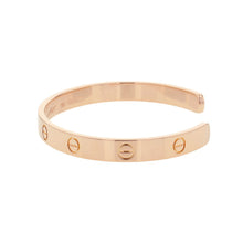 将图像加载到图库查看器中，CARTIER Love Bracelet Open Bangle Size 18 ClassicB6030018 18K Pink Gold
