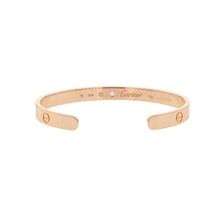 将图像加载到图库查看器中，CARTIER Love Bracelet Open Bangle Size 18 ClassicB6030018 18K Pink Gold
