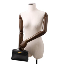 将图像加载到图库查看器中，HERMES PochetteKelly Black Swift Leather Size K HT 617 CU
