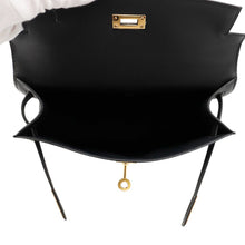 Load image into Gallery viewer, HERMES PochetteKelly Black Swift Leather Size K HT 617 CU
