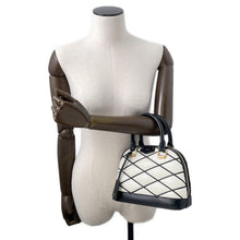 Load image into Gallery viewer, LOUIS VUITTON Alma White/BlackM23761 Lamb Leather Size BB
