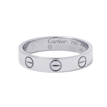 将图像加载到图库查看器中，CARTIER Love Ring Size Small/49/#9 18K White Gold
