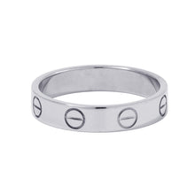 将图像加载到图库查看器中，CARTIER Love Ring Size Small/49/#9 18K White Gold
