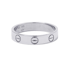 将图像加载到图库查看器中，CARTIER Love Ring Size Small/49/#9 18K White Gold
