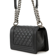 Load image into Gallery viewer, CHANEL Boy Chanel ChainShoulder Bag BlackA67085 Caviar Leather Size 20
