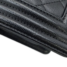 Load image into Gallery viewer, CHANEL Boy Chanel ChainShoulder Bag BlackA67085 Caviar Leather Size 20
