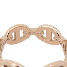将图像加载到图库查看器中，HERMES Chaine d&#39;Ancre Anchene Ring Size PM/48/#8 18K Pink Gold
