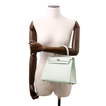 将图像加载到图库查看器中，HERMES Kelly Sellier VertPeppermint Epsom Size 25
