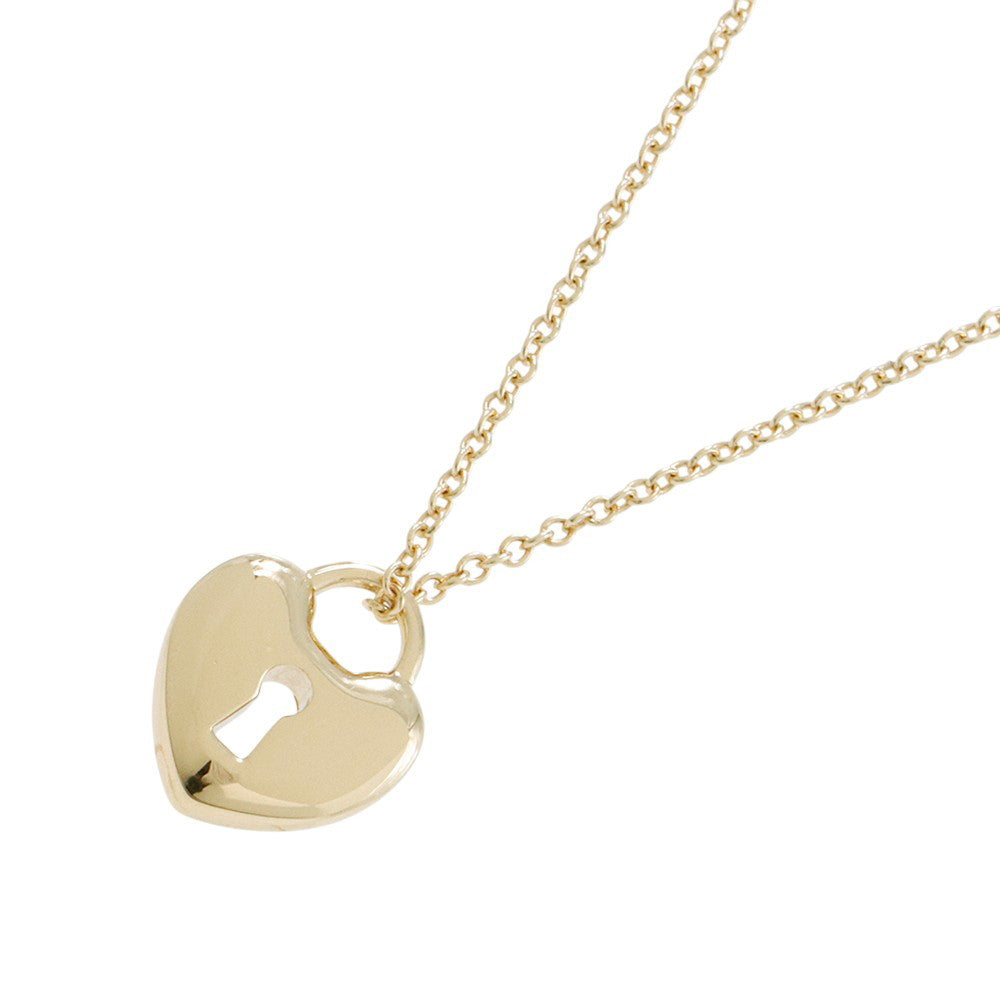 TIFFANY&Co. Heart Rock Necklace 18K Yellow Gold