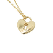 将图像加载到图库查看器中，TIFFANY&amp;Co. Heart Rock Necklace 18K Yellow Gold
