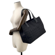 Load image into Gallery viewer, CHANEL New Travel Line Tote Bag BlackA15991 Nylon Leather Size MM
