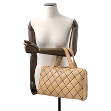 Load image into Gallery viewer, CHANEL Wild Stitch Matelasse Handbag BeigeA14692 Calf Leather
