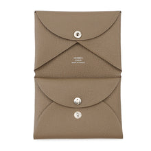 Load image into Gallery viewer, HERMES Calvi Duo Etoupe Chevre Myzore Goatskin

