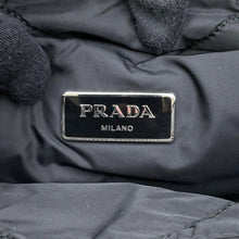 将图像加载到图库查看器中，PRADA Tessuto Bomber 2-Way Handbag BlackBL0881 Nylon
