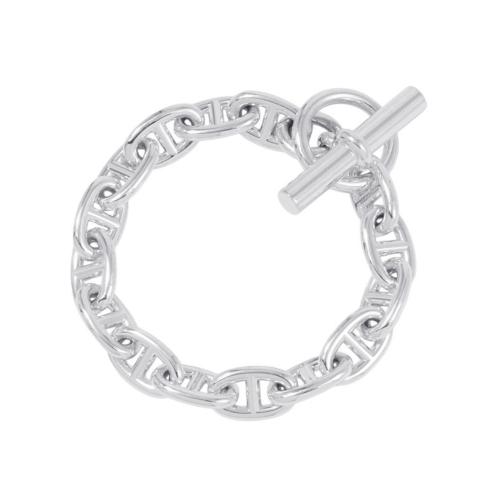 HERMES Chaine d'Ancre Bracelet 15 frames Size MM SV925