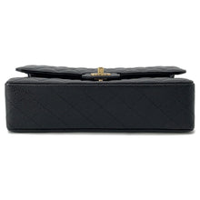 Load image into Gallery viewer, CHANEL Matelasse W Flap ChainShoulder Bag BlackA01112 Caviar Leather Size 25
