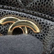 Load image into Gallery viewer, CHANEL Matelasse W Flap ChainShoulder Bag BlackA01112 Caviar Leather Size 25
